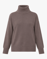 Maglia a collo alto a maniche lunghe con strass