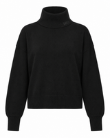 Maglia a collo alto a maniche lunghe con strass
