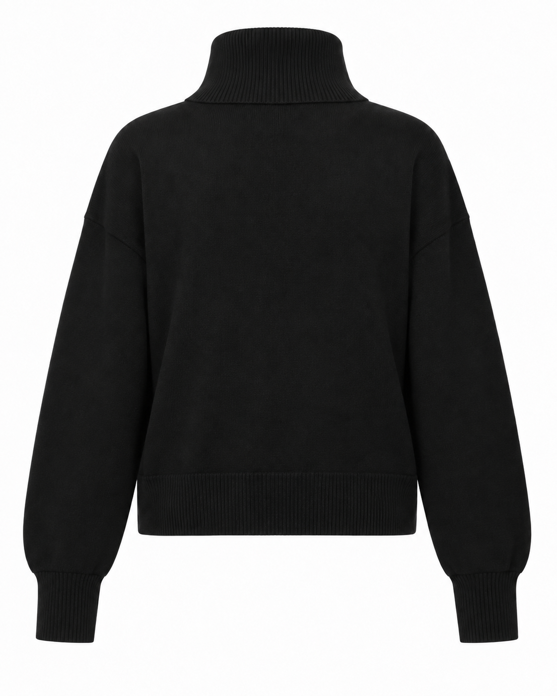 Maglia a collo alto a maniche lunghe con strass