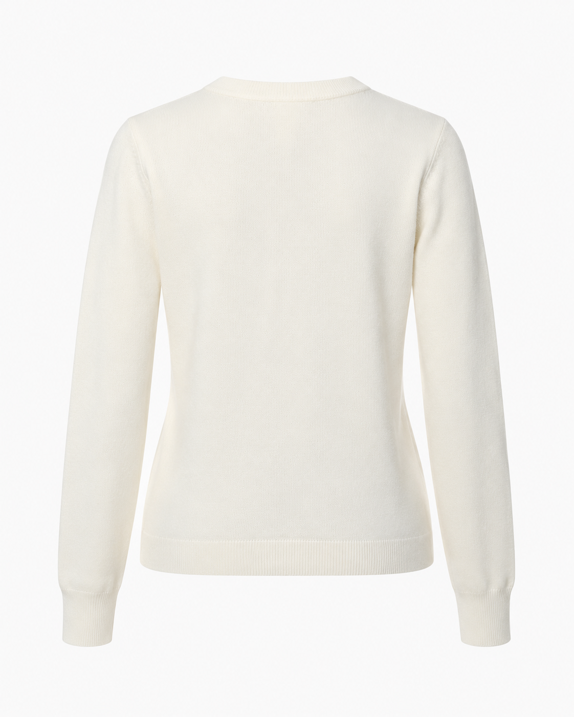 Maglia girocollo con strass e logo