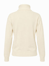 Maglia a collo alto con strass