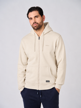 Felpa con zip e cappuccio