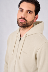 Felpa con zip e cappuccio