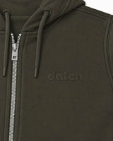 Felpa zip con cappuccio donna