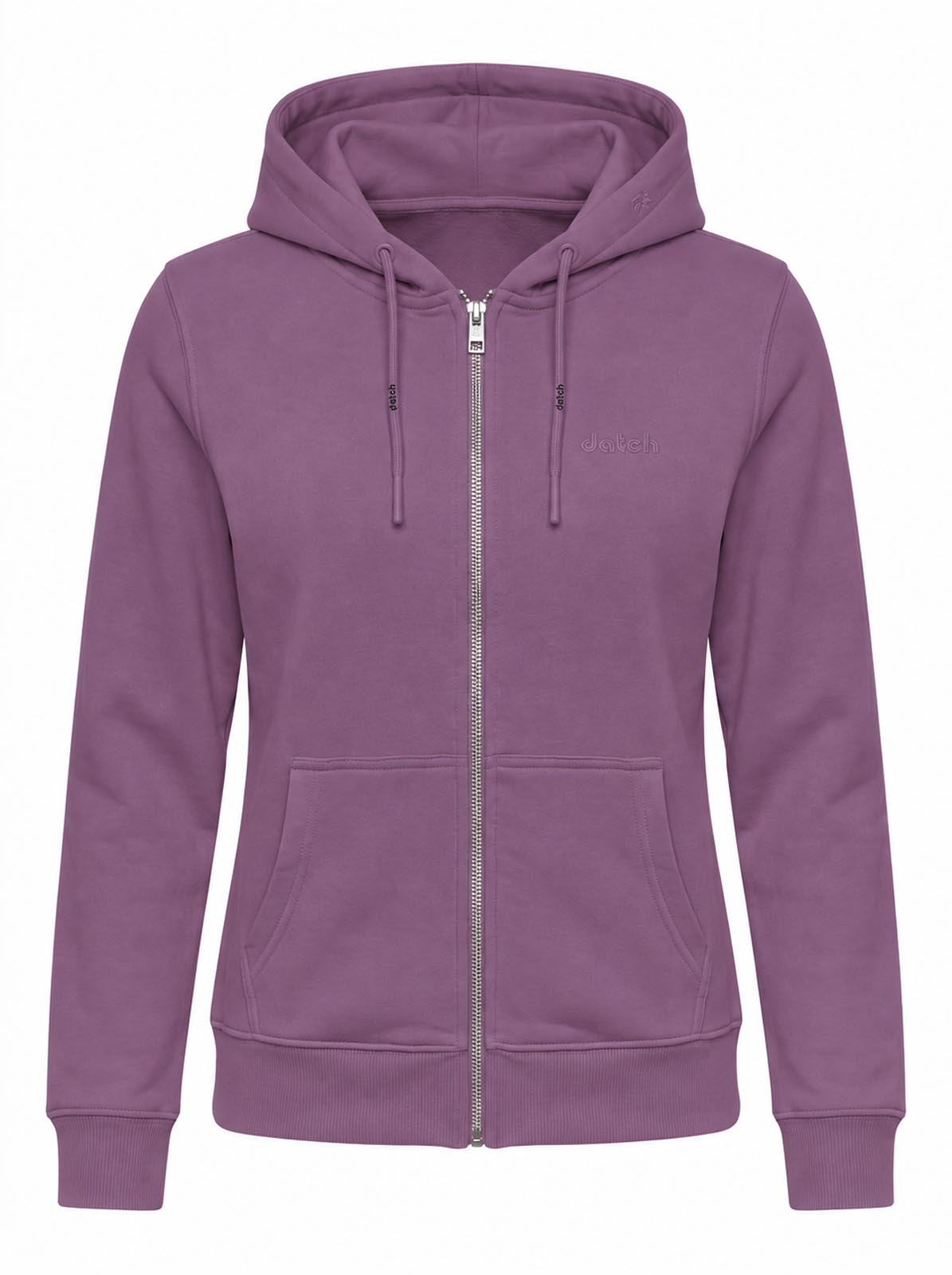 Felpa zip con cappuccio donna