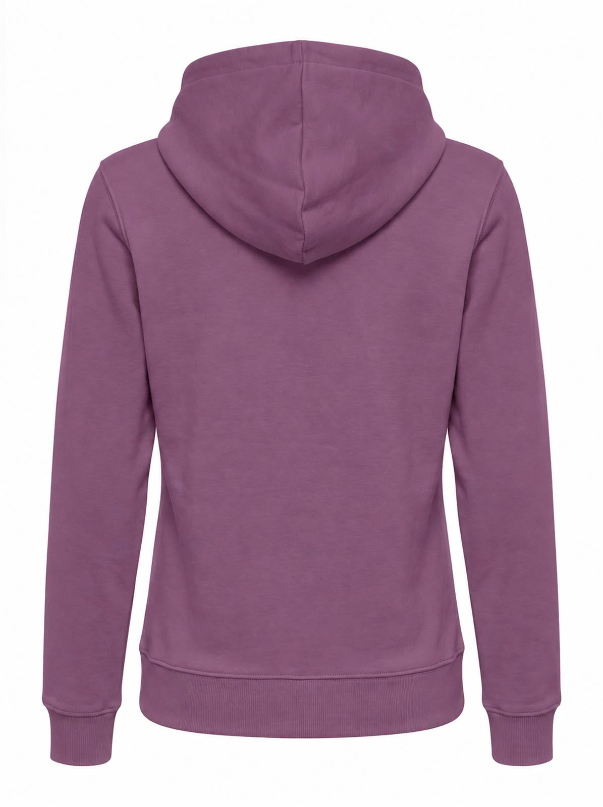 Felpa zip con cappuccio donna