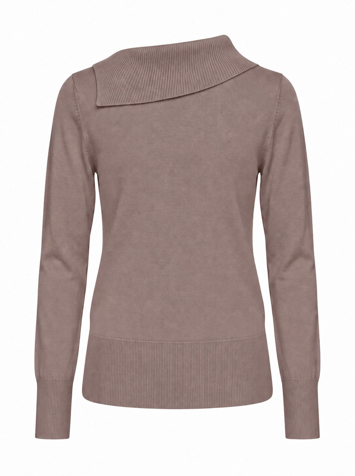 Maglia con scollo asimmetrico e strass