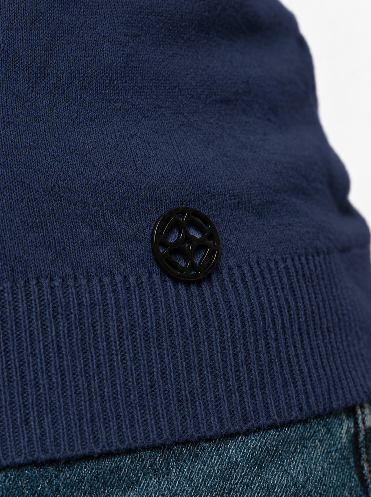 Maglia con collo polo e applicazione logo
