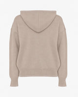 Maglia con cappuccio e bordi lurex