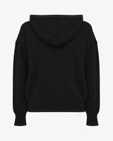 Maglia con cappuccio e bordi lurex
