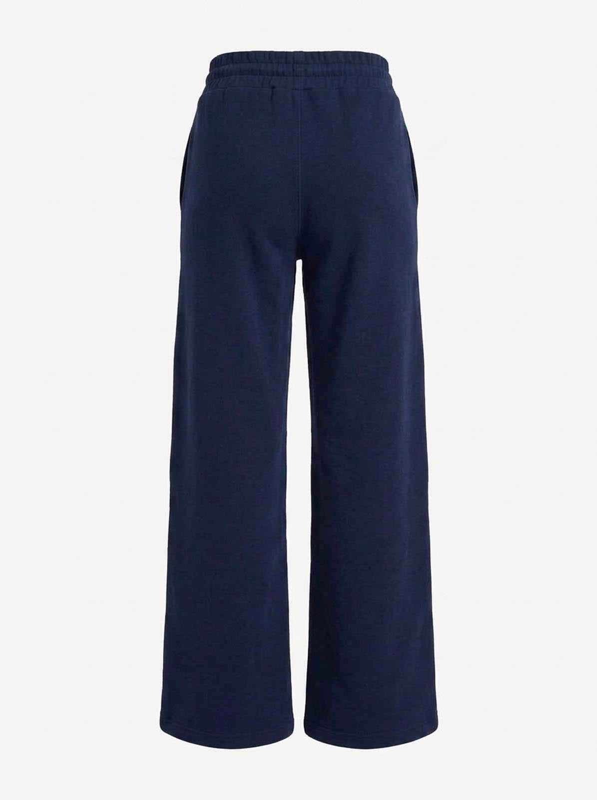 Pantalone felpa a gamba larga