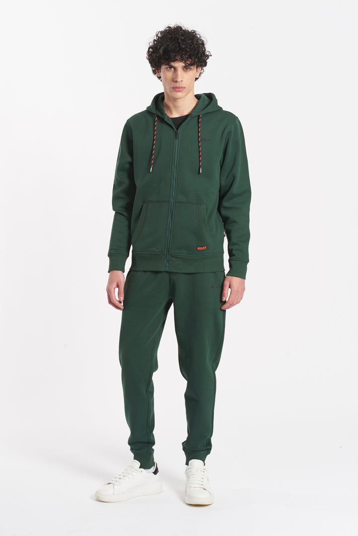 Felpa con zip e cappuccio