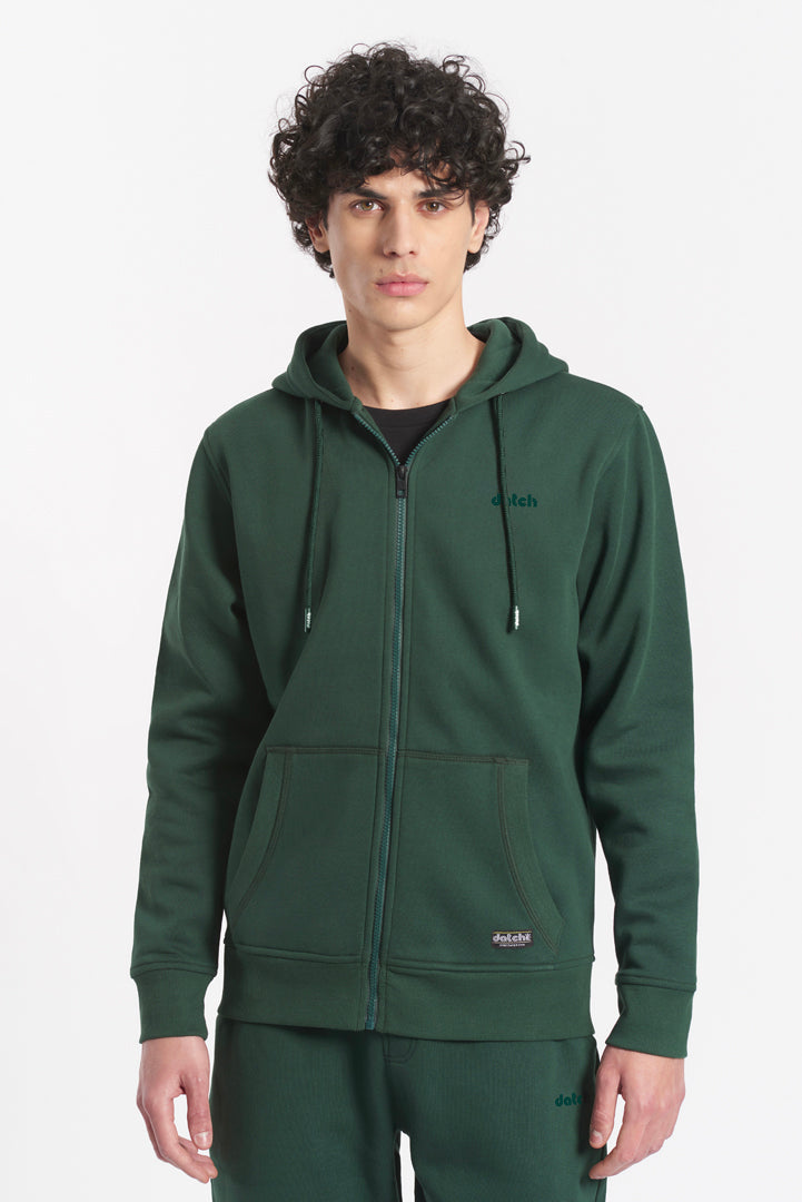 Felpa con zip e cappuccio