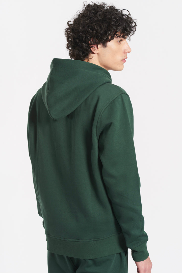 Felpa con zip e cappuccio