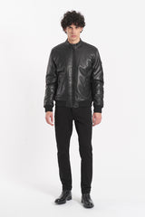 Giubbotto similpelle con zip