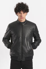 Giubbotto similpelle con zip
