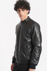Giubbotto similpelle con zip
