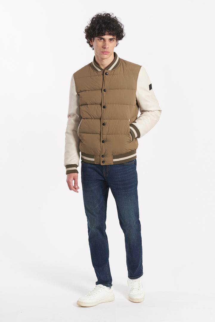 Giubbotto Varsity con collo in costina