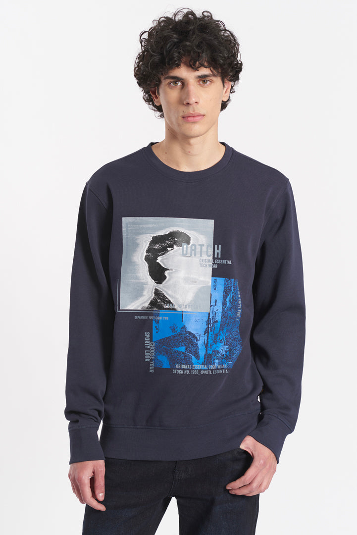 Felpa con stampa grande centrale – Datch