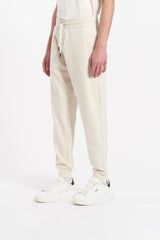 Pantaloni in felpa con ricamo laterale