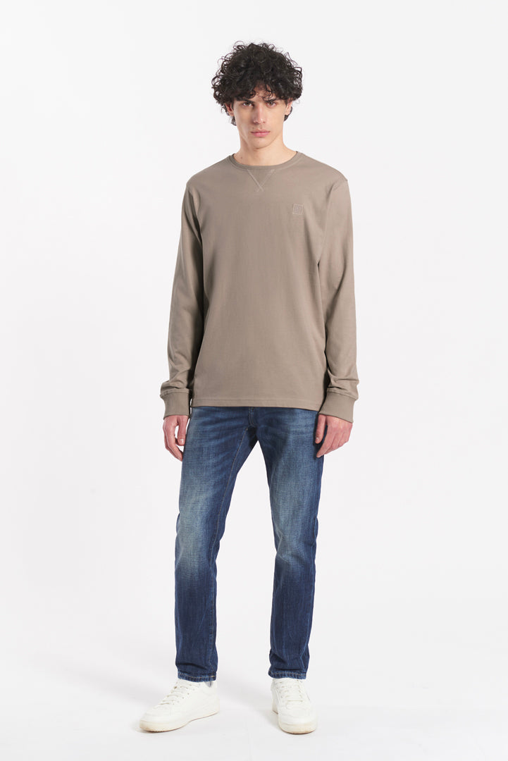 T-shirt manica lunga con micrologo