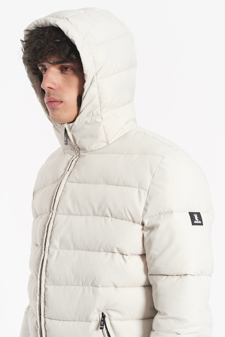 Giubbotto con zip e cappuccio