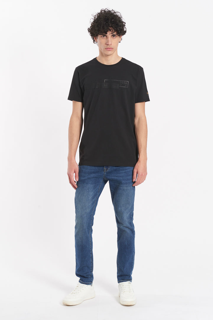 T-shirt con stampa effetto "Mesh"