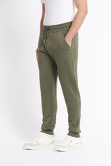 Pantaloni in felpa con fondo a coste