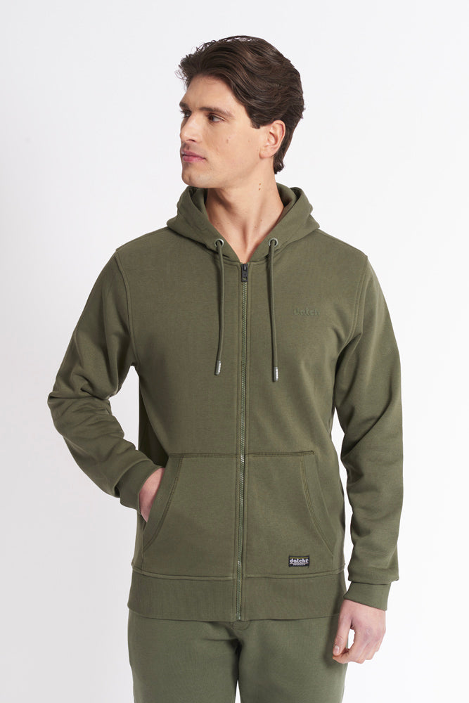 Felpa con zip e cappuccio