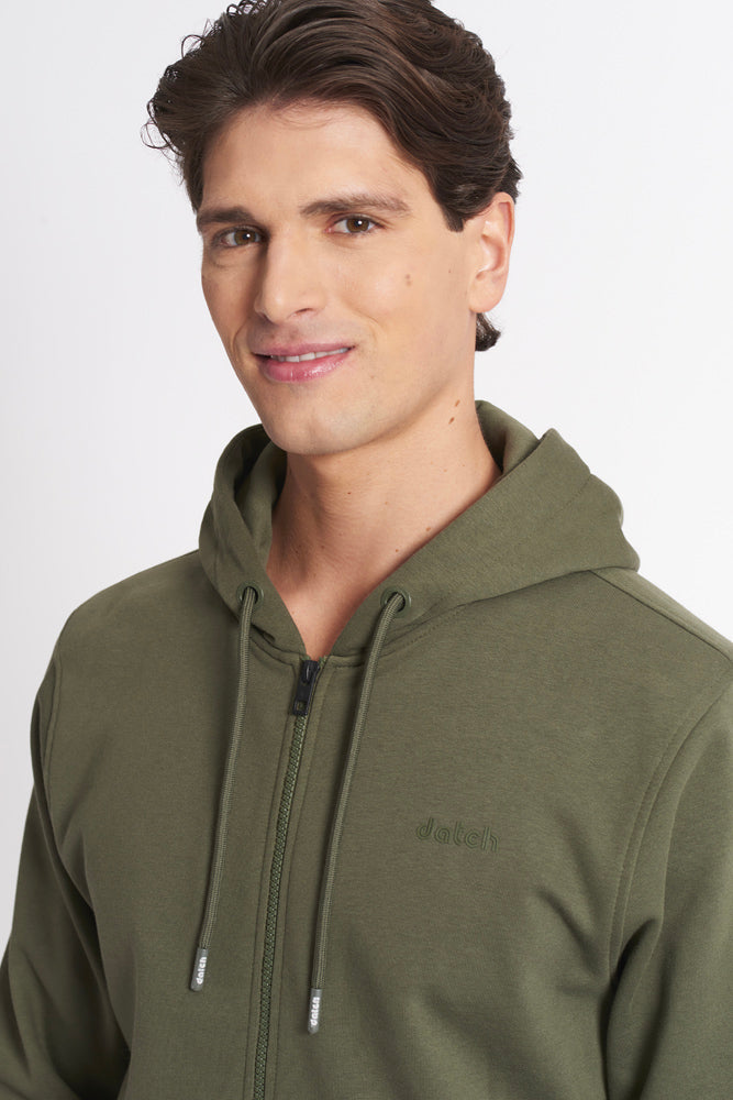 Felpa con zip e cappuccio
