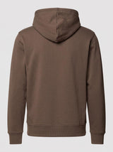 Felpa in piquet con cappuccio e zip