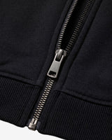 Felpa in piquet con cappuccio e zip