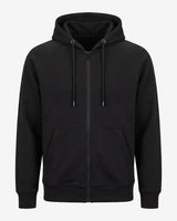 Felpa in piquet con cappuccio e zip