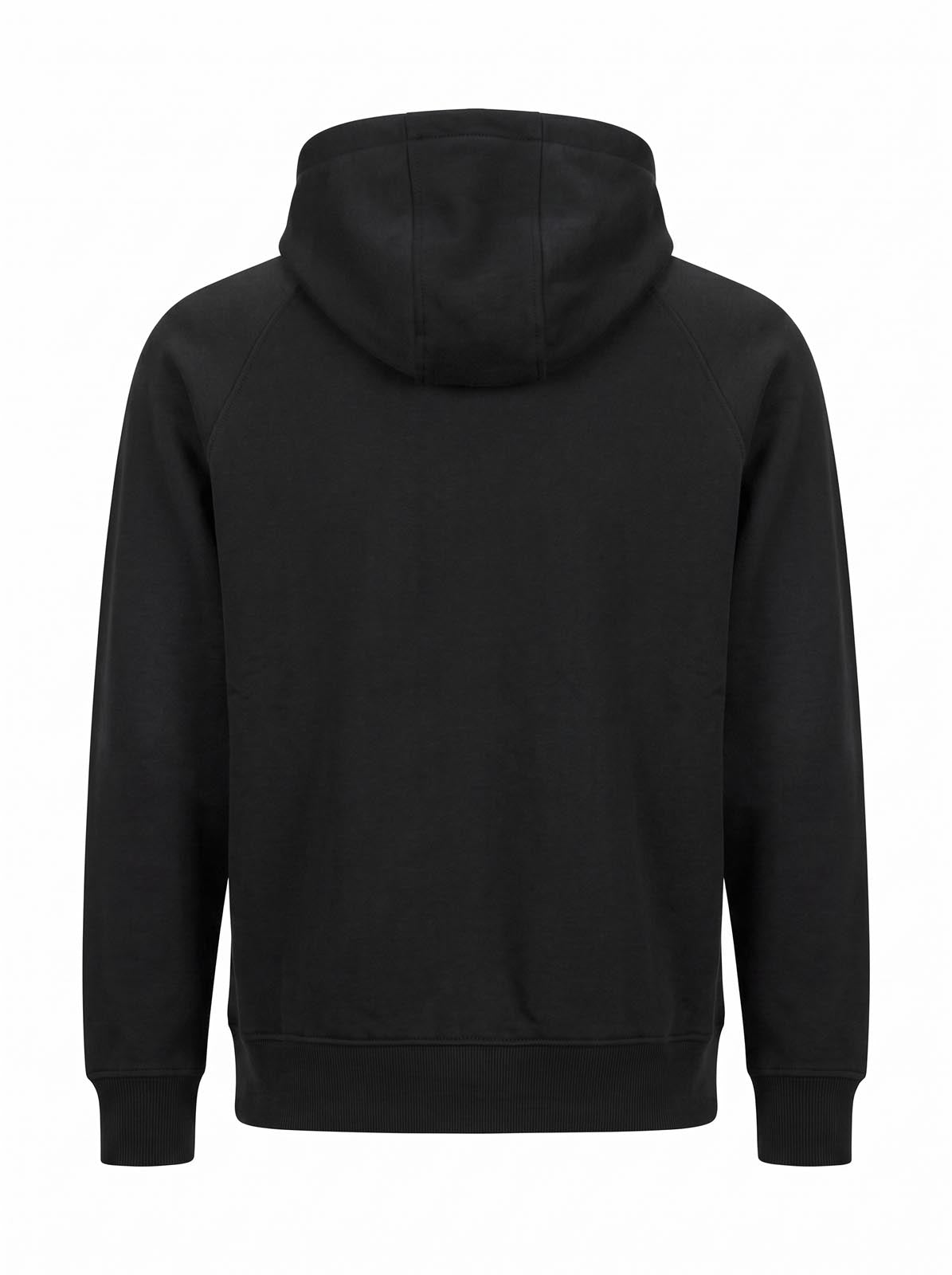 Felpa in piquet con cappuccio e zip