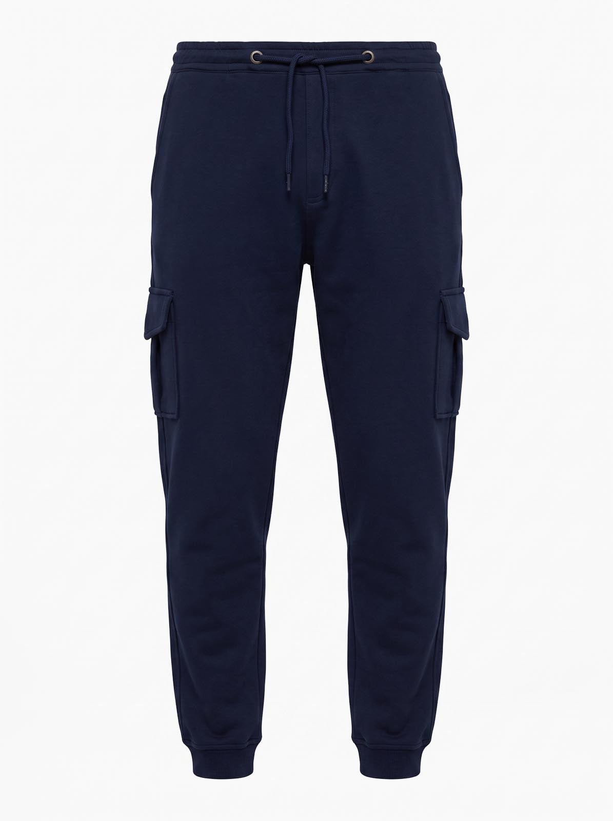 Pantaloni cargo in felpa di piquet
