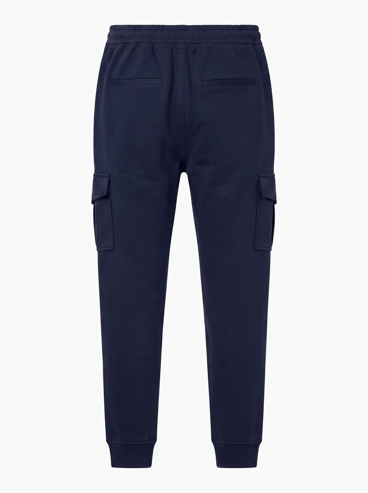 Pantaloni cargo in felpa di piquet