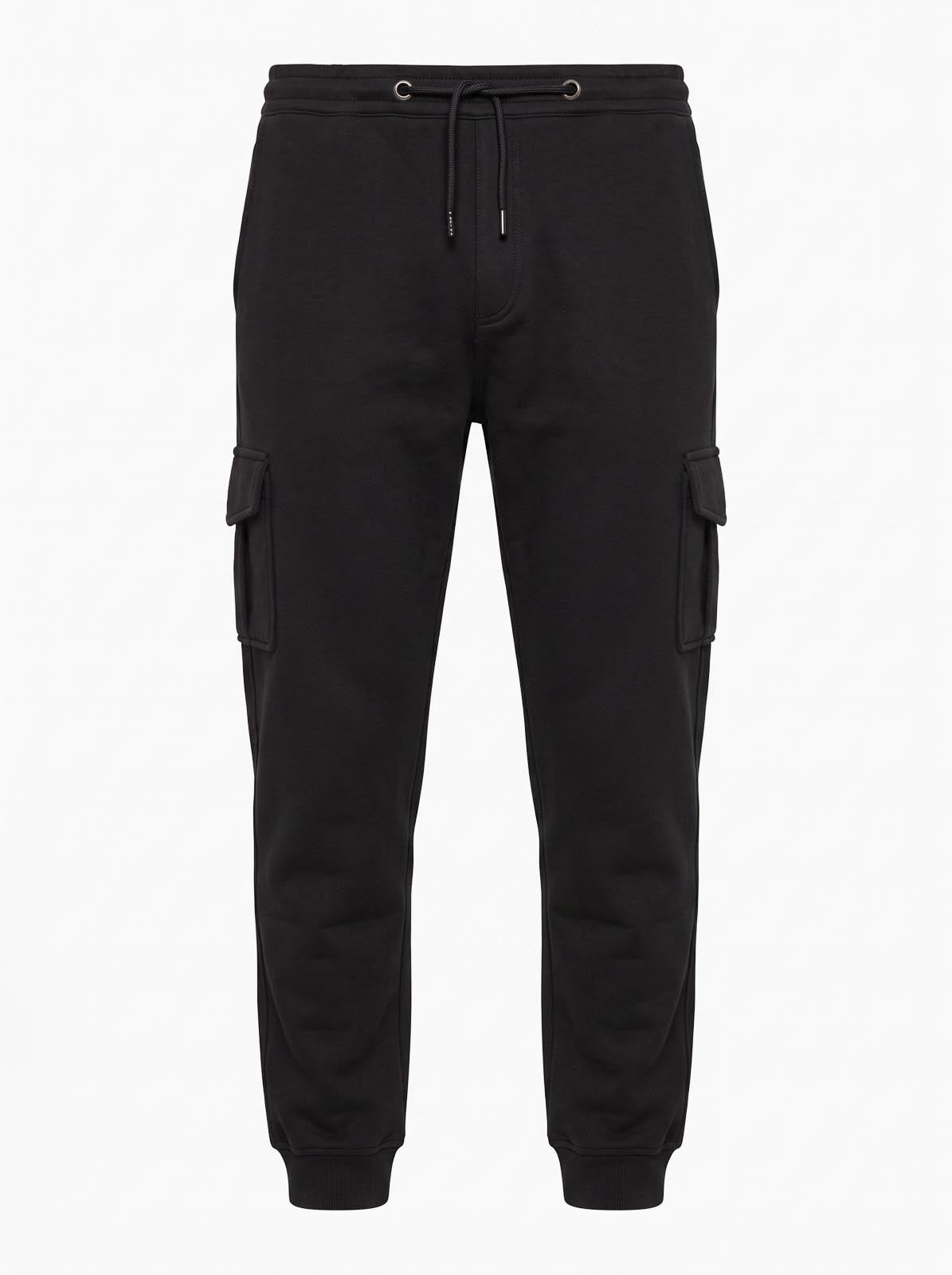 Pantaloni cargo in felpa di piquet