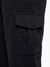 Pantaloni cargo in felpa di piquet