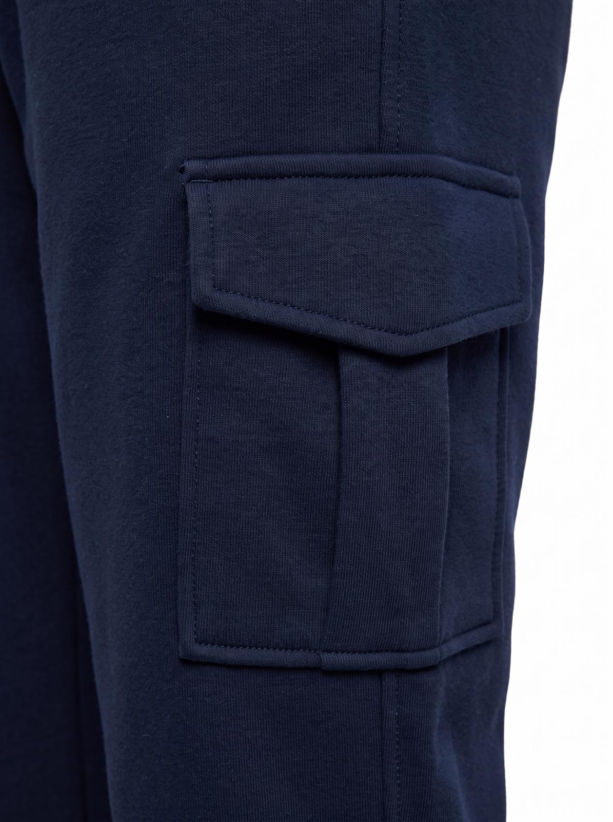 Pantaloni cargo in felpa di piquet