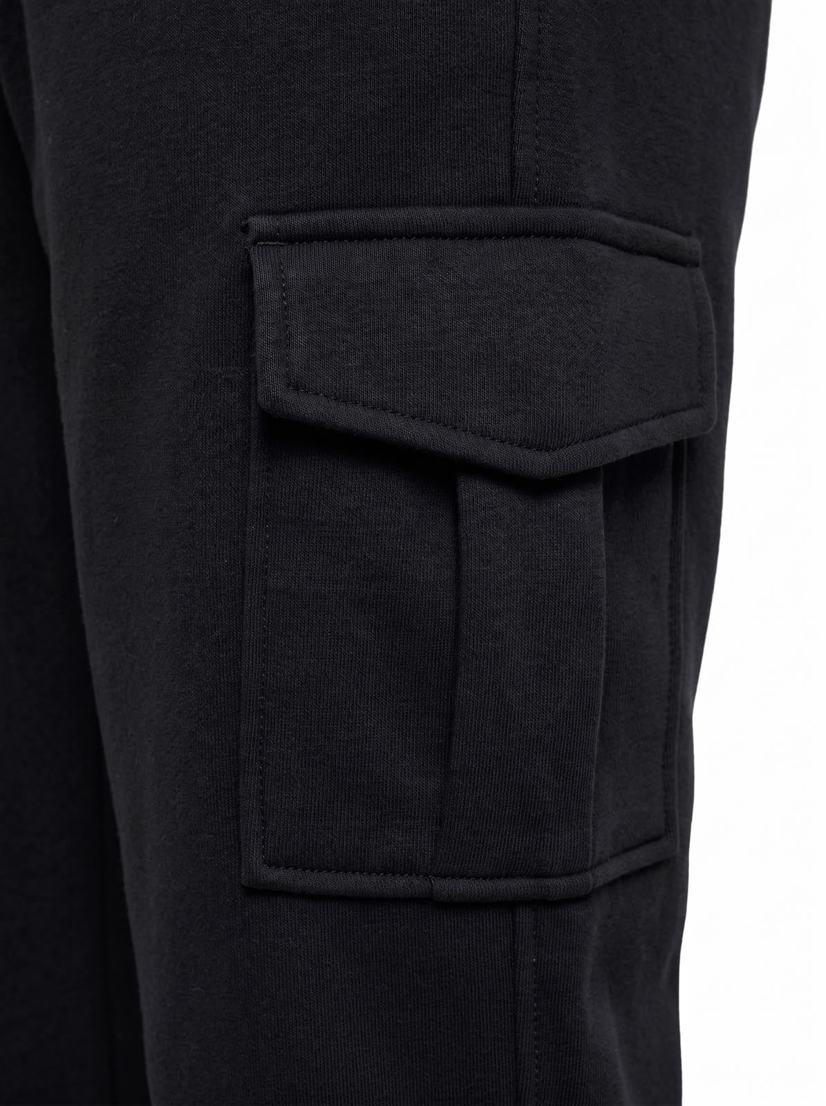 Pantaloni cargo in felpa di piquet