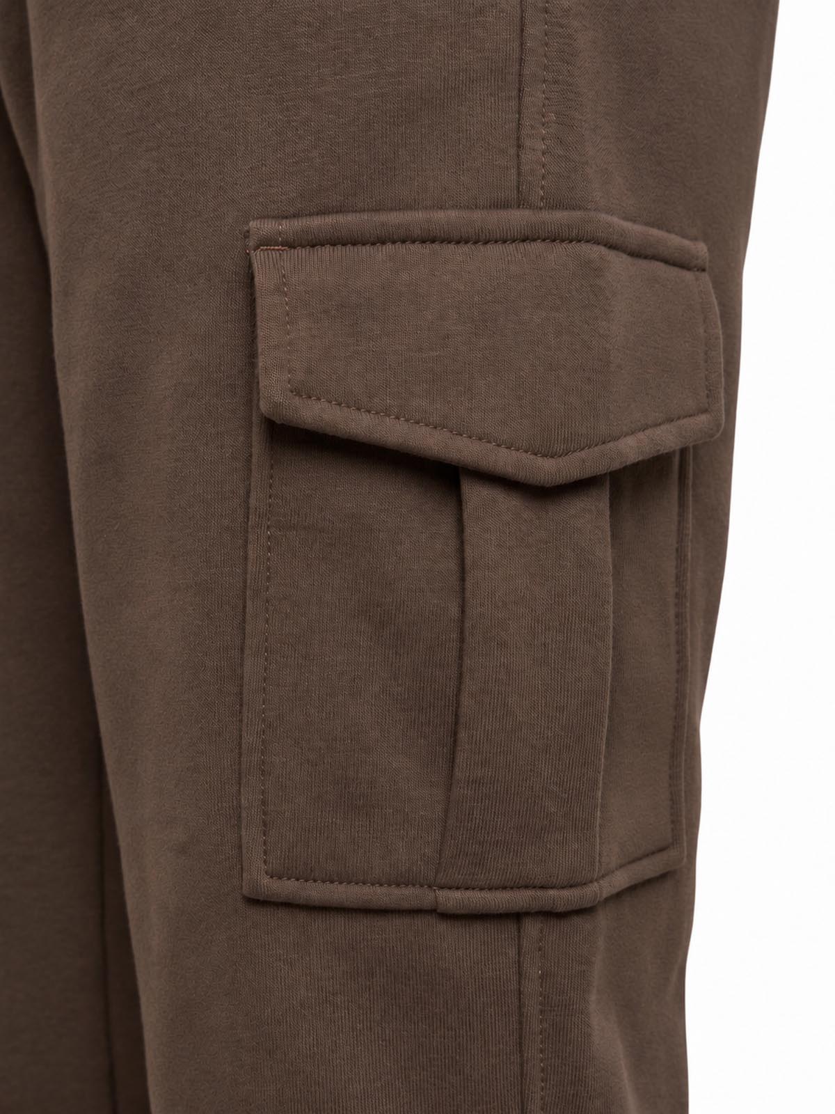 Pantaloni cargo in felpa di piquet