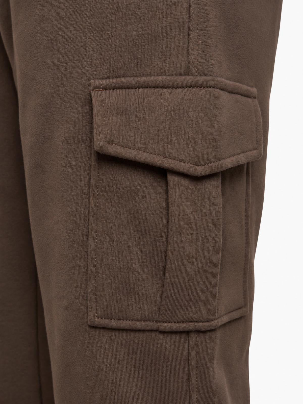 Pantaloni cargo in felpa di piquet