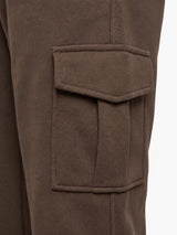 Pantaloni cargo in felpa di piquet