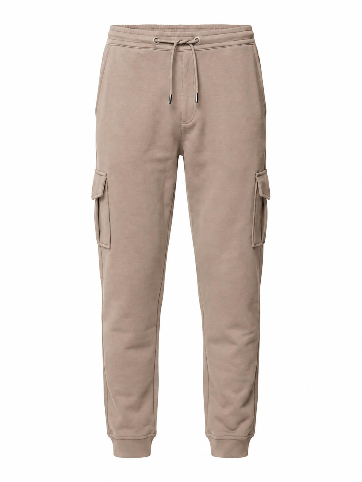 Pantaloni cargo in felpa di piquet