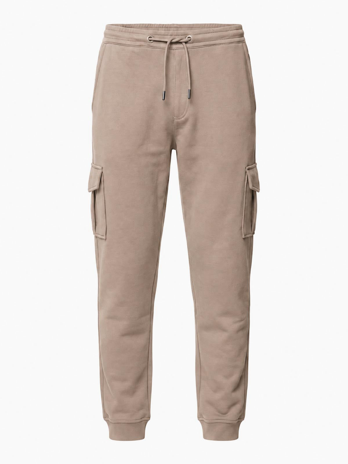 Pantaloni cargo in felpa di piquet
