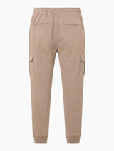 Pantaloni cargo in felpa di piquet