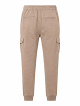 Pantaloni cargo in felpa di piquet