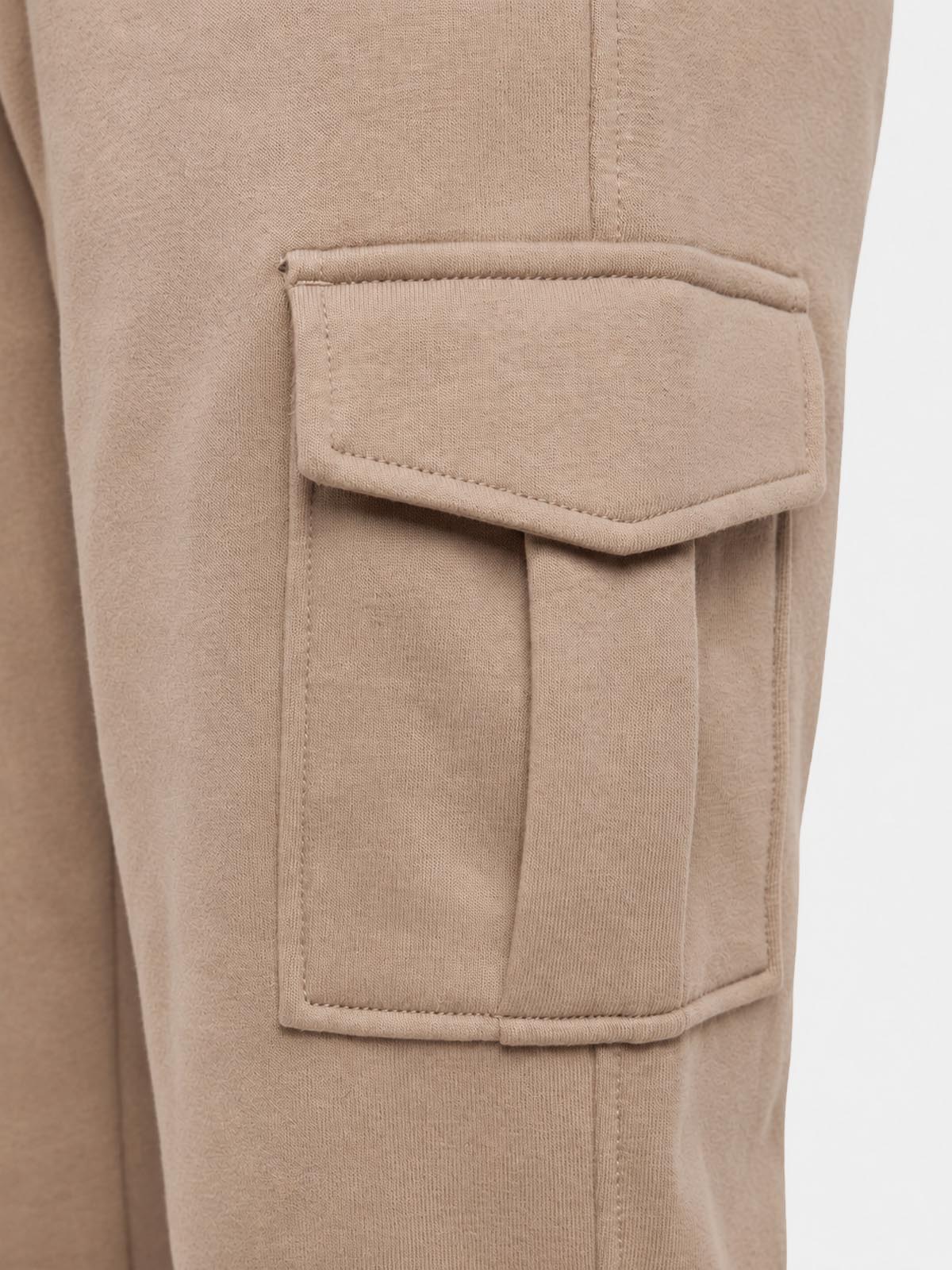 Pantaloni cargo in felpa di piquet