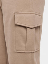 Pantaloni cargo in felpa di piquet