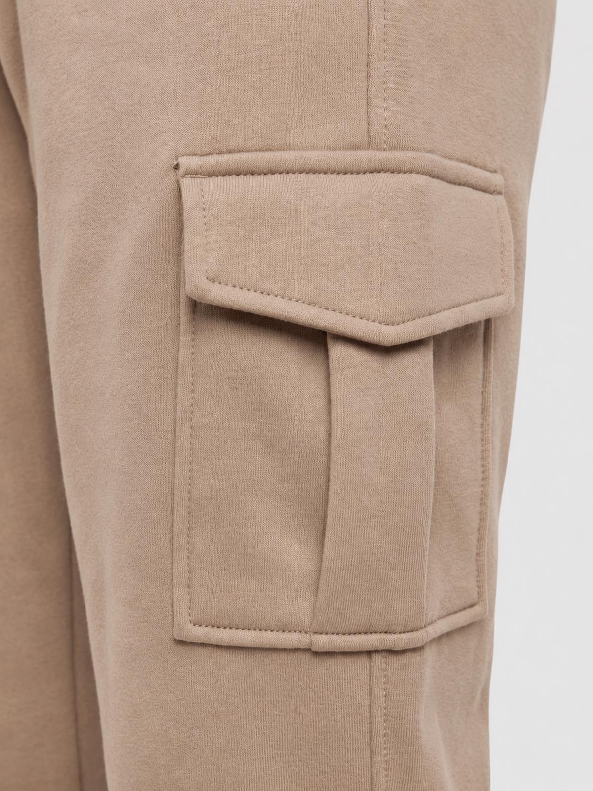 Pantaloni cargo in felpa di piquet